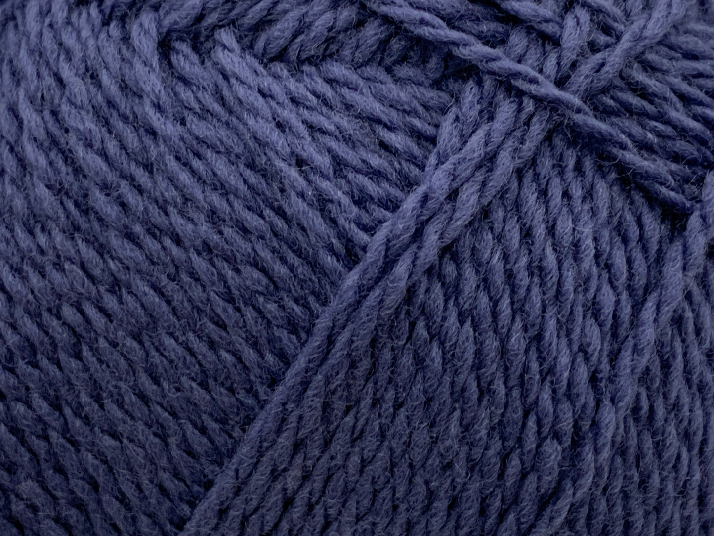 Close up of Superfine Merino in dark blue/grey "Storm" colour