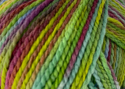 Close up of Superfine Merino in multi-colour "Wildflower"